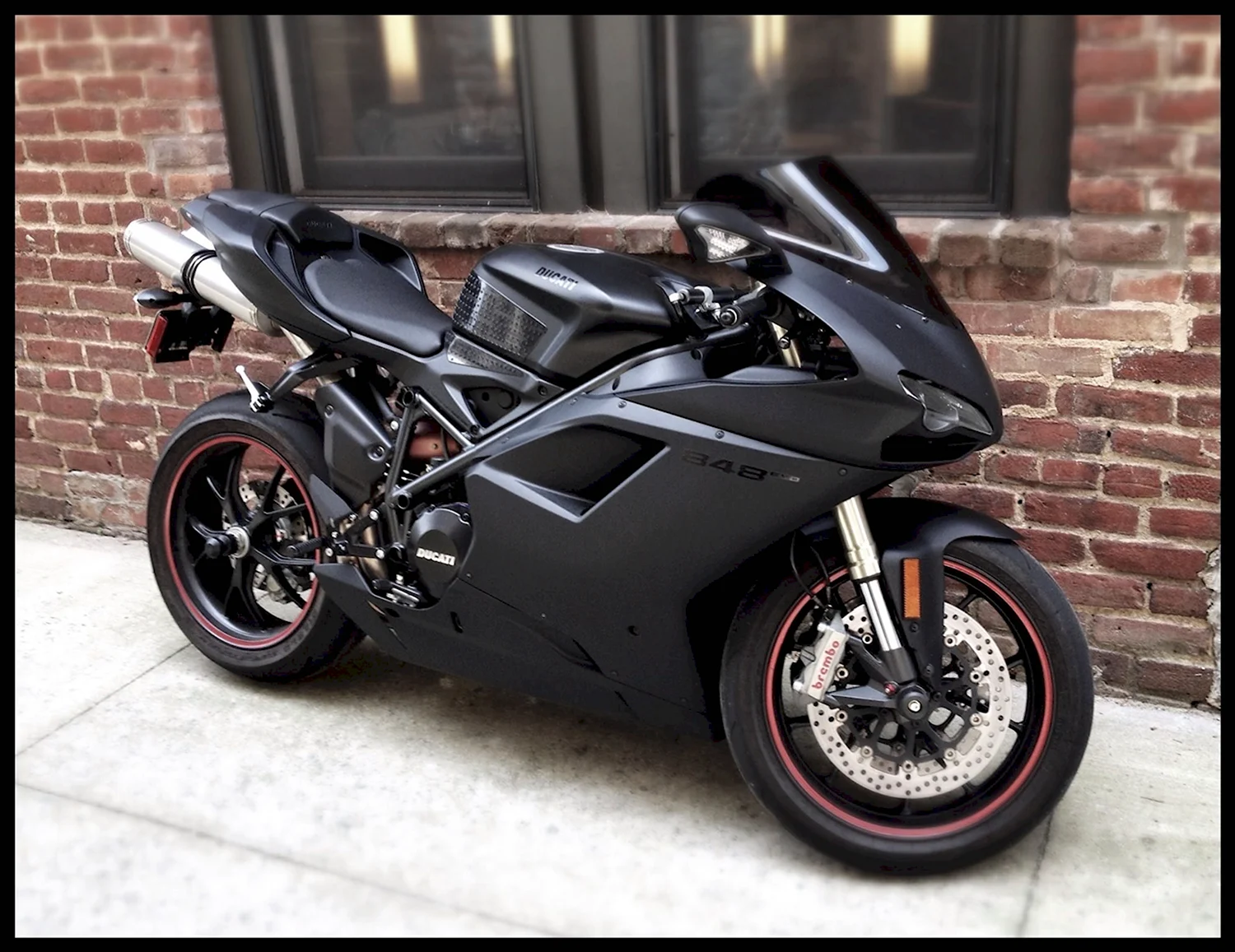 Ducati 848 чёрный матовый