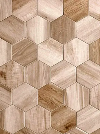 Плитка напольная Гексагон Wood Tiles 2