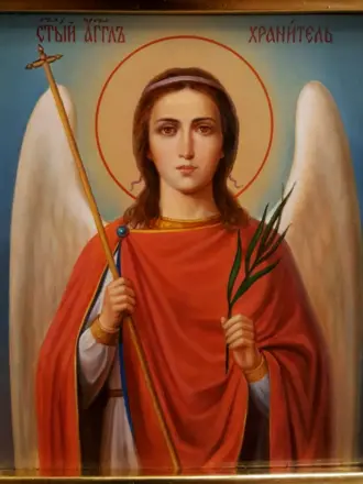 Ангел хранитель живописная икона