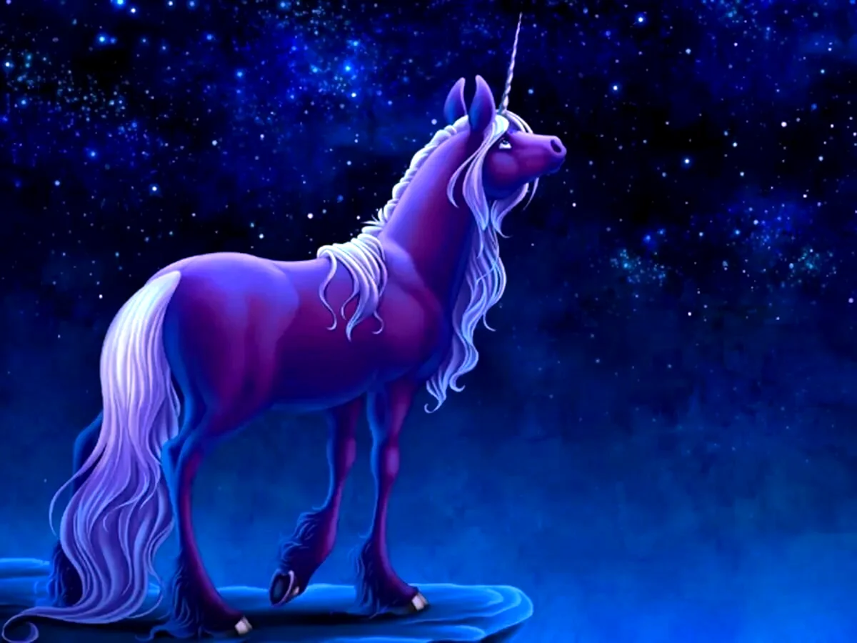 Рейнбоу Юникорн Волшебный Единорог. Лошади волшебные. Космическая лошадь. Синий единорог