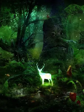 Таинственный сказочный лес